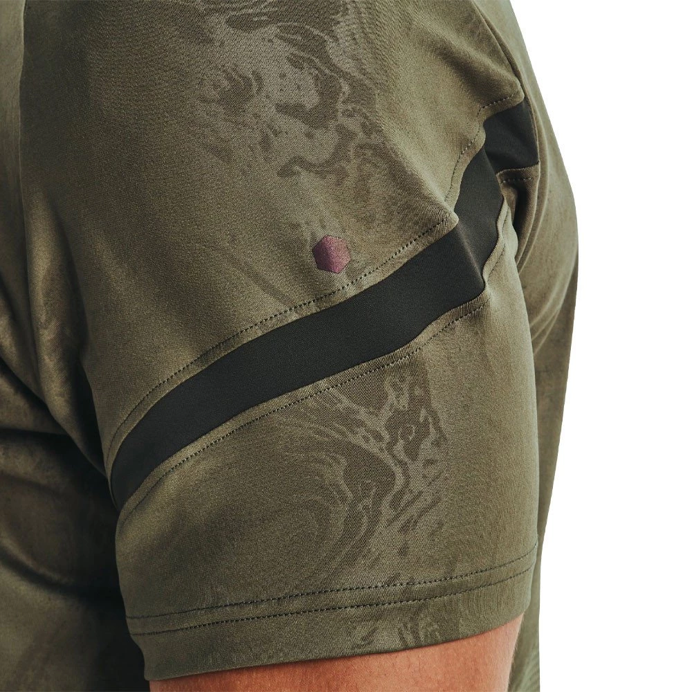 UNDER ARMOUR T-SHIRT RUSH 2.0 EMBOSS Verde 5 UNDER ARMOUR T-SHIRT RUSH 2.0 EMBOSS Verde - immagine 5