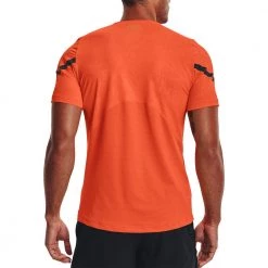UNDER ARMOUR T-SHIRT RUSH 2.0 EMBOSS Arancio -Negozio online TRAINING E PALESTRA Italia 2022 under armour 1370318 t shirt rush 2 0 emboss abbigliamento training e palestra uomo 044902001 825 4