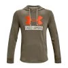 UNDER ARMOUR FELPA CON CAPPUCCIO LOGO RIVAL TERRY Verde