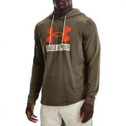 UNDER ARMOUR FELPA CON CAPPUCCIO LOGO RIVAL TERRY Verde -Negozio online TRAINING E PALESTRA Italia 2022 under armour 1370390 felpa cappuccio logo rival terry abbigliamento training e palestra uomo 044904001 361 3