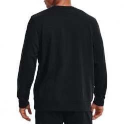 UNDER ARMOUR FELPA GIROCOLLO LOGO RIVAL TERRY Nero -Negozio online TRAINING E PALESTRA Italia 2022 under armour 1370391 felpa girocollo logo rival terry abbigliamento training e palestra uomo 044904101 001 4