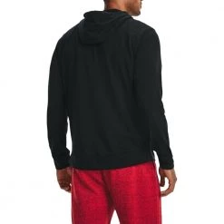 UNDER ARMOUR FELPA FULL ZIP RIVAL TERRY Nero -Negozio online TRAINING E PALESTRA Italia 2022 under armour 1370409 felpa full zip rival terry abbigliamento training e palestra uomo 044904301 001 4