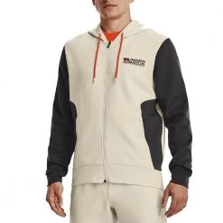 UNDER ARMOUR FELPA FULL ZIP CON CAPPUCCIO SUMMIT KNIT Beige -Negozio online TRAINING E PALESTRA Italia 2022 under armour 1370422 felpa full zip summit knit abbigliamento training e palestra uomo 044904901 279 3