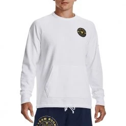 UNDER ARMOUR FELPA GIROCOLLO PROJECT ROCK Bianco -Negozio online TRAINING E PALESTRA Italia 2022 under armour 1370452 felpa girocollo pjt rock abbigliamento training e palestra uomo 044905201 100 3