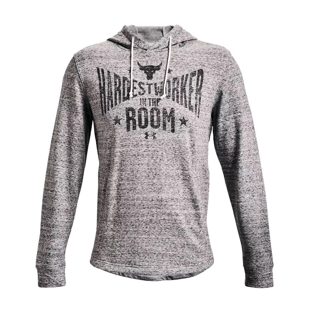 UNDER ARMOUR FELPA CON CAPPUCCIO PROJECT ROCK Bianco 1 UNDER ARMOUR FELPA CON CAPPUCCIO PROJECT ROCK Bianco