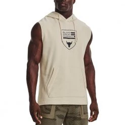 UNDER ARMOUR FELPA SMANICATA PJT ROCK Beige -Negozio online TRAINING E PALESTRA Italia 2022 under armour 1370462 felpa smanicata pjt rock abbigliamento training e palestra uomo 044906101 279 3