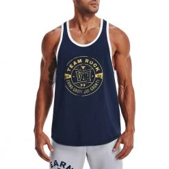 UNDER ARMOUR CANOTTA SEVEN BUCKS PROJECT ROCK Blu -Negozio online TRAINING E PALESTRA Italia 2022 under armour 1370484 canotta seven bucks project rock abbigliamento training e palestra uomo 044906501 408 3