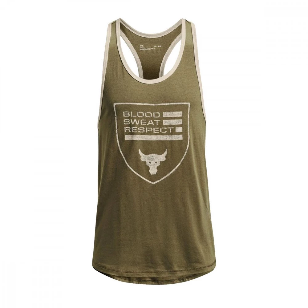 UNDER ARMOUR CANOTTA PJT ROCK BSR FLAG Verde 1 UNDER ARMOUR CANOTTA PJT ROCK BSR FLAG Verde