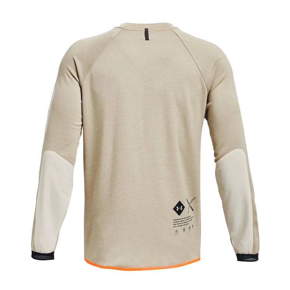 UNDER ARMOUR FELPA LEGGERA TERRAIN CREW Beige 2 UNDER ARMOUR FELPA LEGGERA TERRAIN CREW Beige - immagine 2