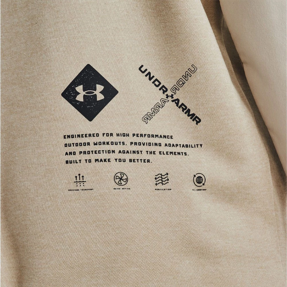 UNDER ARMOUR FELPA LEGGERA TERRAIN CREW Beige 6 UNDER ARMOUR FELPA LEGGERA TERRAIN CREW Beige - immagine 6