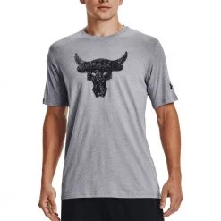 UNDER ARMOUR T-SHIRT PROJECT ROCK BRAHMA BULL Grigio -Negozio online TRAINING E PALESTRA Italia 2022 under armour 1371214 t shirt pjt rock brahma bull abbigliamento training e palestra uomo 044907801 035 3