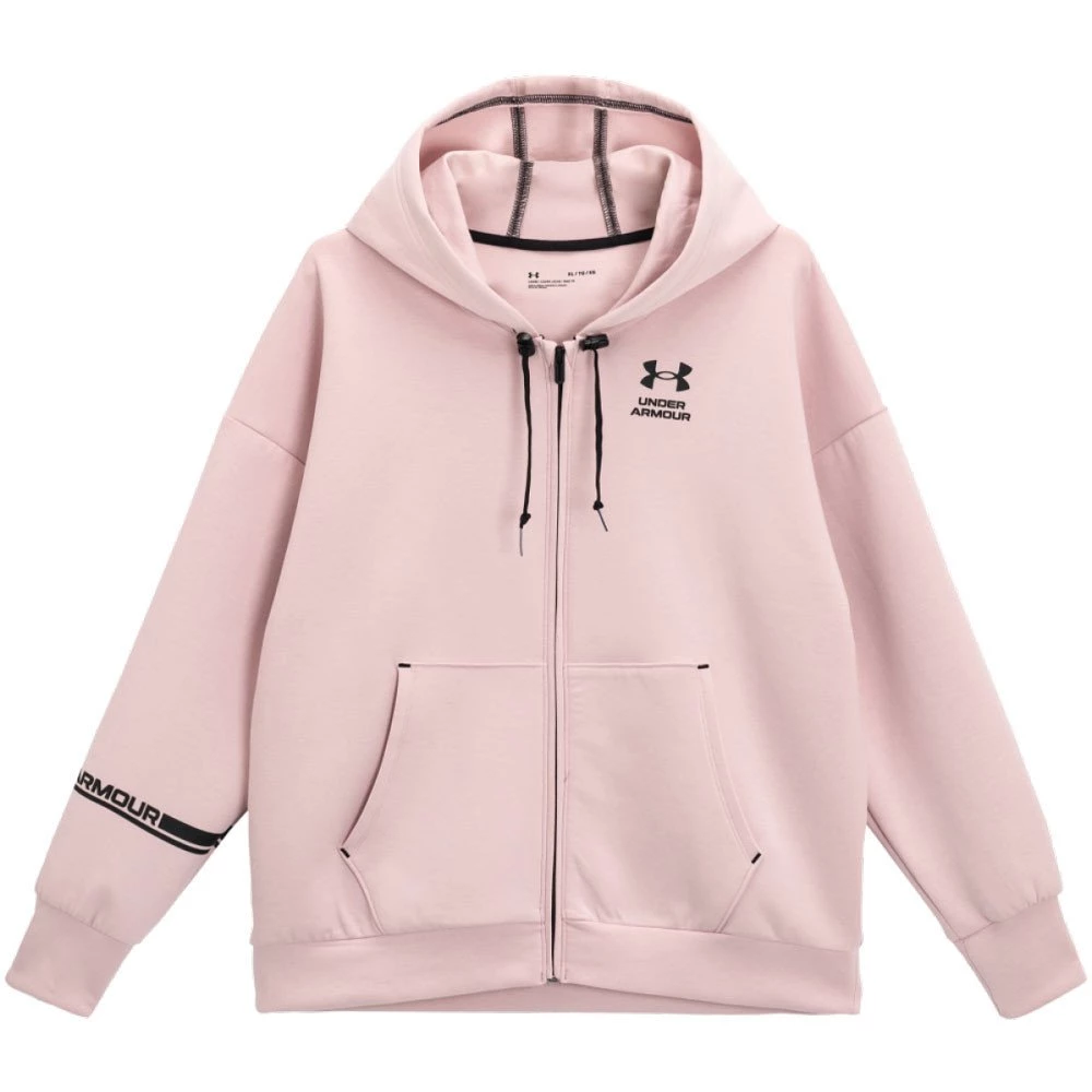 UNDER ARMOUR FELPA ZIP E CAPPUCCIO SUMMIT KNIT DONNA Rosa 1 UNDER ARMOUR FELPA ZIP E CAPPUCCIO SUMMIT KNIT DONNA Rosa